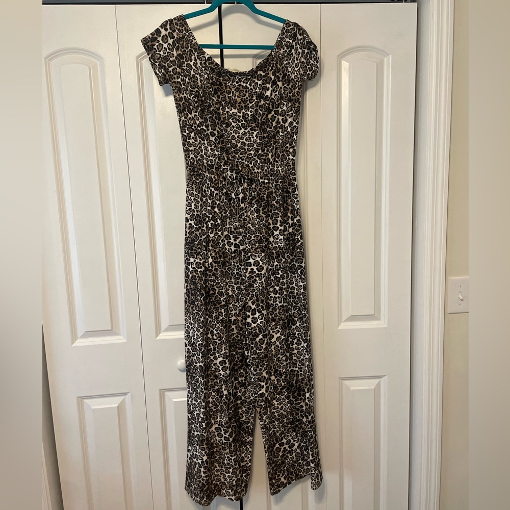 Leopard Print Jumpsuit